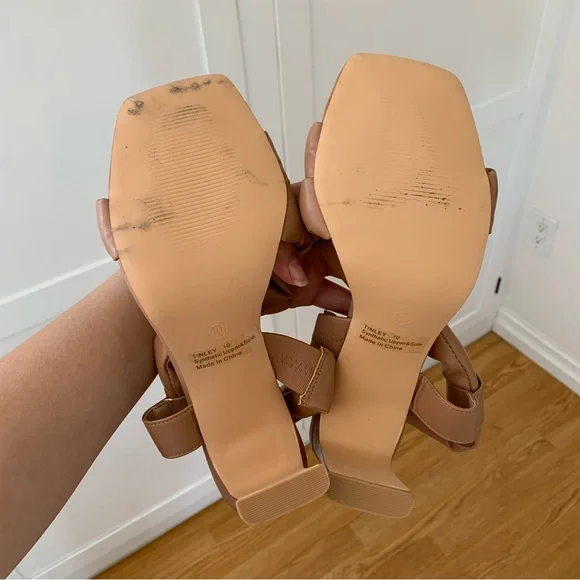 Lemon Drop by Priviledge Mauve Pink 4.5” Block Heel Square Toe Size 10 - Picture 3 of 9